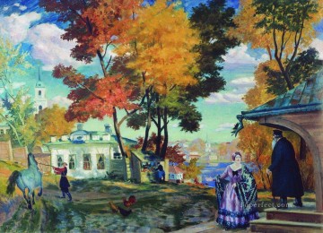 ボリス・ミハイロヴィチ・クストーディエフ Painting - 1924年秋 ボリス・ミハイロヴィチ・クストーディエフ